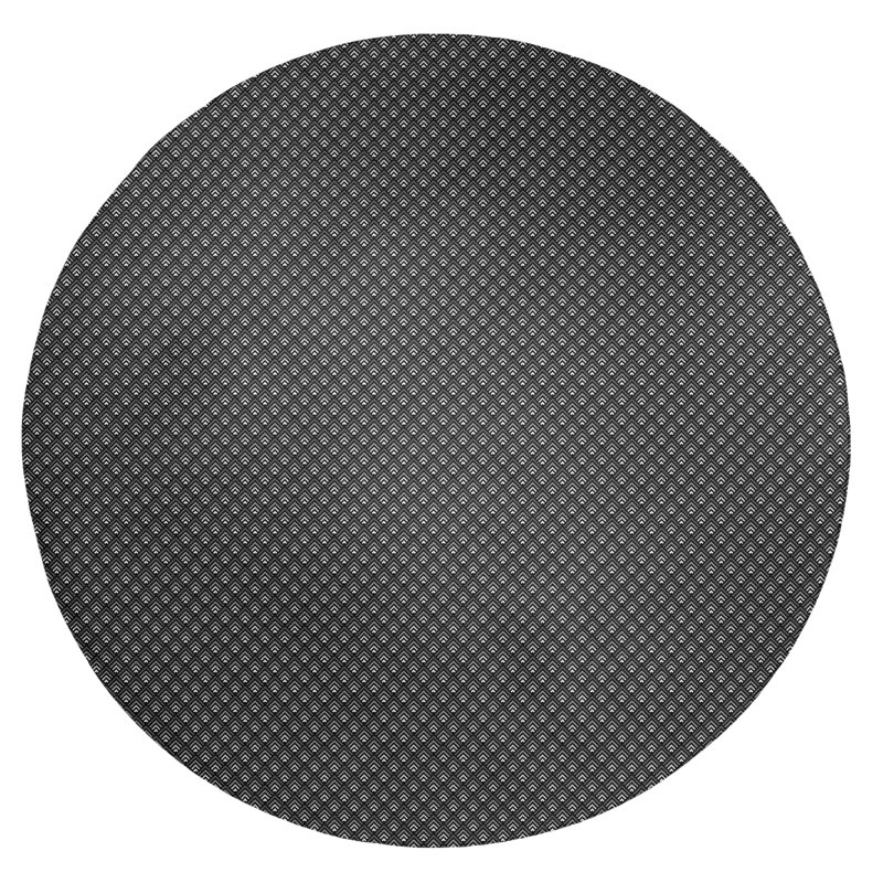 Chenille Geometric Indoor Rug, Round 5'