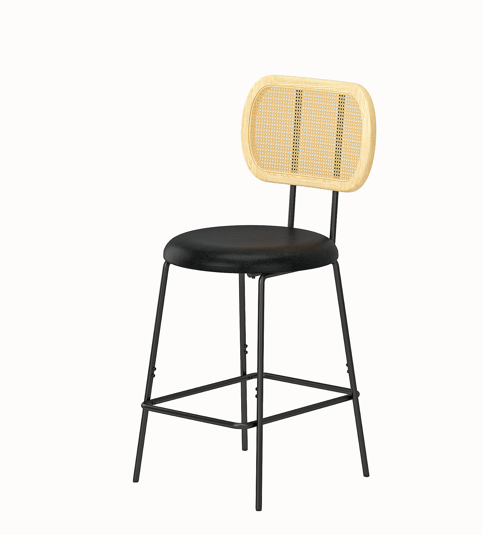 Bayou Breeze Avishay Upholstered 23 Counter Stool With Solid Wood