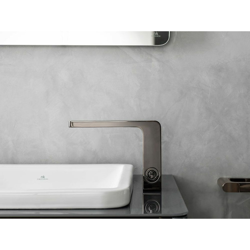 Lounge Single Control Lavatory Faucet, Titanium