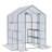 Walk-In Greenhouse with double Roll-Up Zippered Doors, 3 Tiers and 12 Shelves