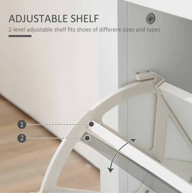 12 Pair Flip Down Shoe Storage