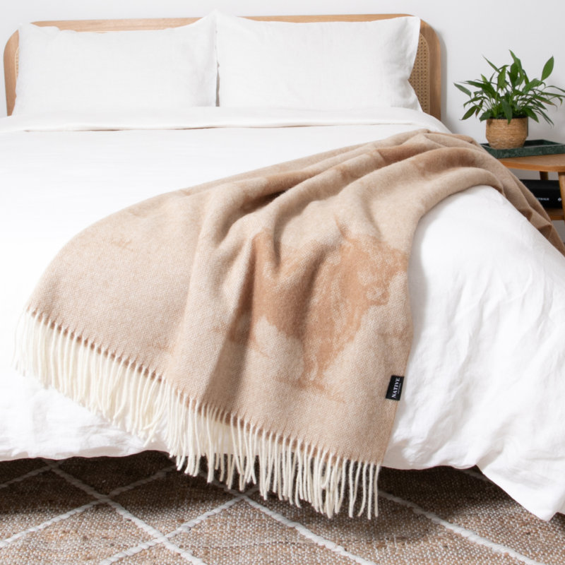 Throw Blanket, Cream