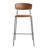 Upholstered Faux Leather Counter Stool with Steel Frame-1775613268-1775613291