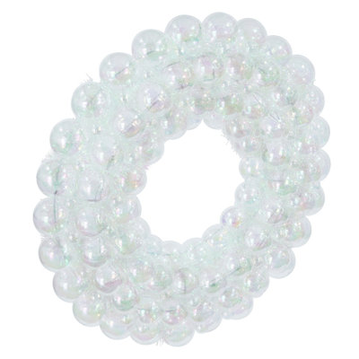  Couronne irisée transparente 28 po.