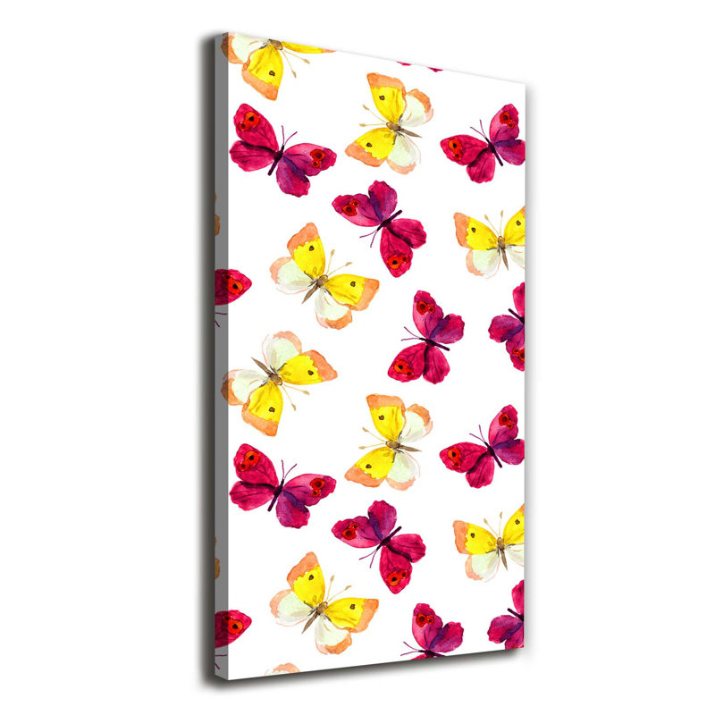 Colourful Butterflies - Wrapped Canvas Print
