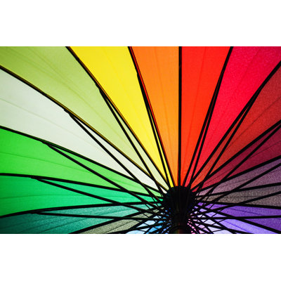 Rainbow Umbrella - Photographie sur toile tendue