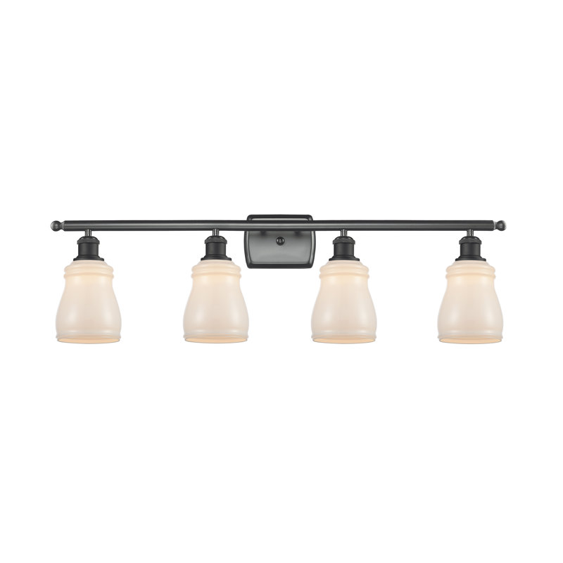 Éclairage pour salle de bain 3 lumières Mccarver, Blanc, Noir mat, Ampoule DEL 6 watts Vinage