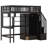 Imantas Kids Twin Loft Bed with Drawers-2144086730