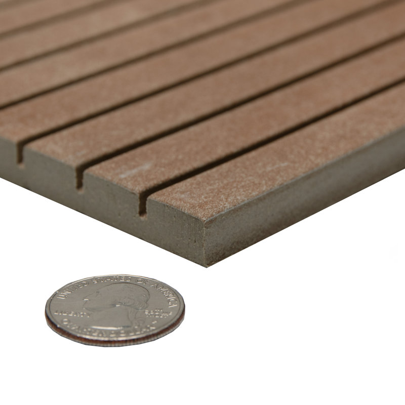 Americana Boston Strata 6-7/8 In. X 14 In. Porcelain Floor And Wall Tile, Brown;Orange