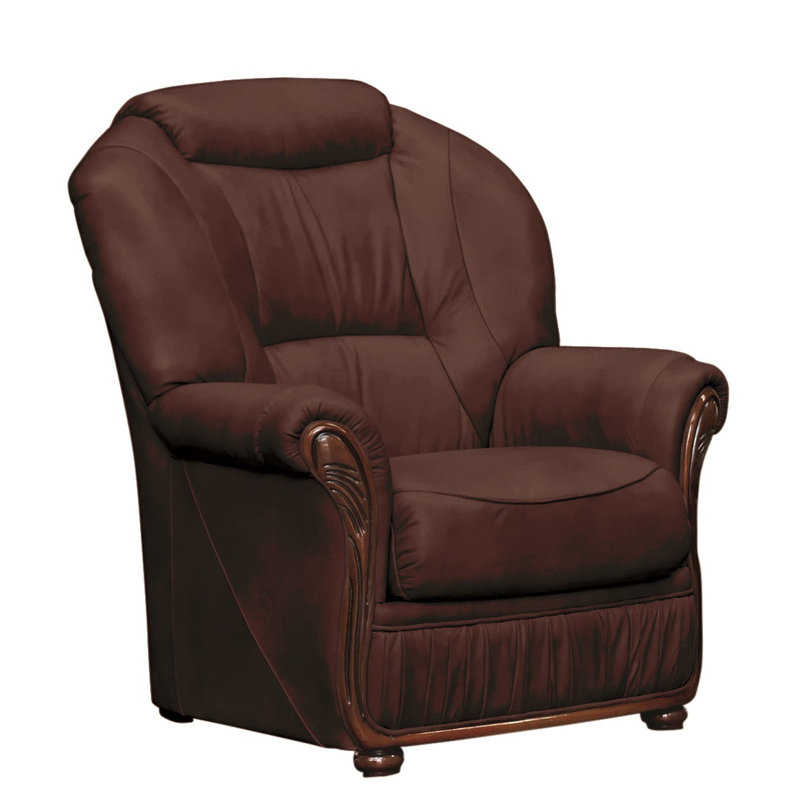 Kirwin Upholstered Armchair, Burgundy