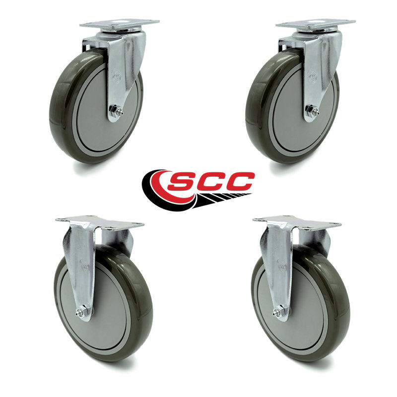 4-Piece Polyurethane Caster Set
