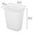 Sterilite 3 Gallon Rectangular Wastebasket Small Home Trash Bin, 16 Pack, White