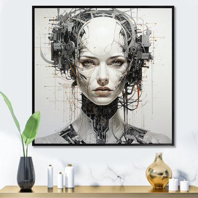 Robotic Minimalisme Portrait I - Robots, reproduction d'art mural