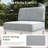  6 Pieces Modern Aluminum Patio Furniture Set With Fire Table, Outdoor Modular Sectional Conversation Set L-shaped Sofa For Backyard-528352109-528352113