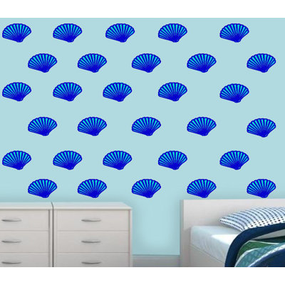 Lebow Seashells Beach Theme Wall Decal