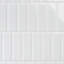 Eclipse 4" x 12" Beveled Glossy Subway Wall Tile