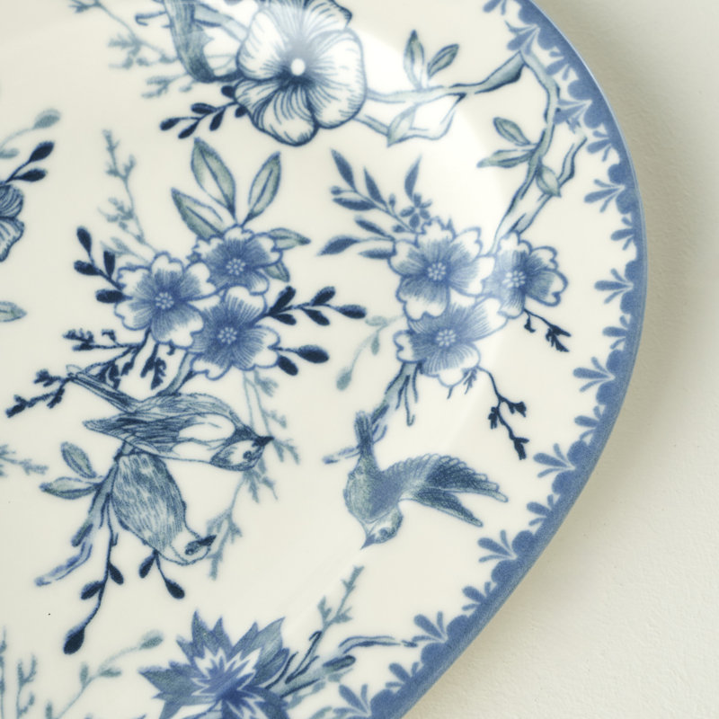 Bleu Blanc Porcelain Serving Platter