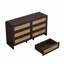 Armoire de rangement en rotin 6 tiroirs-1318421973