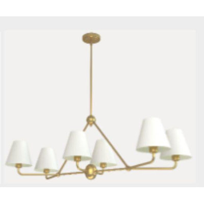 Rome 6-light Pendant Light White
