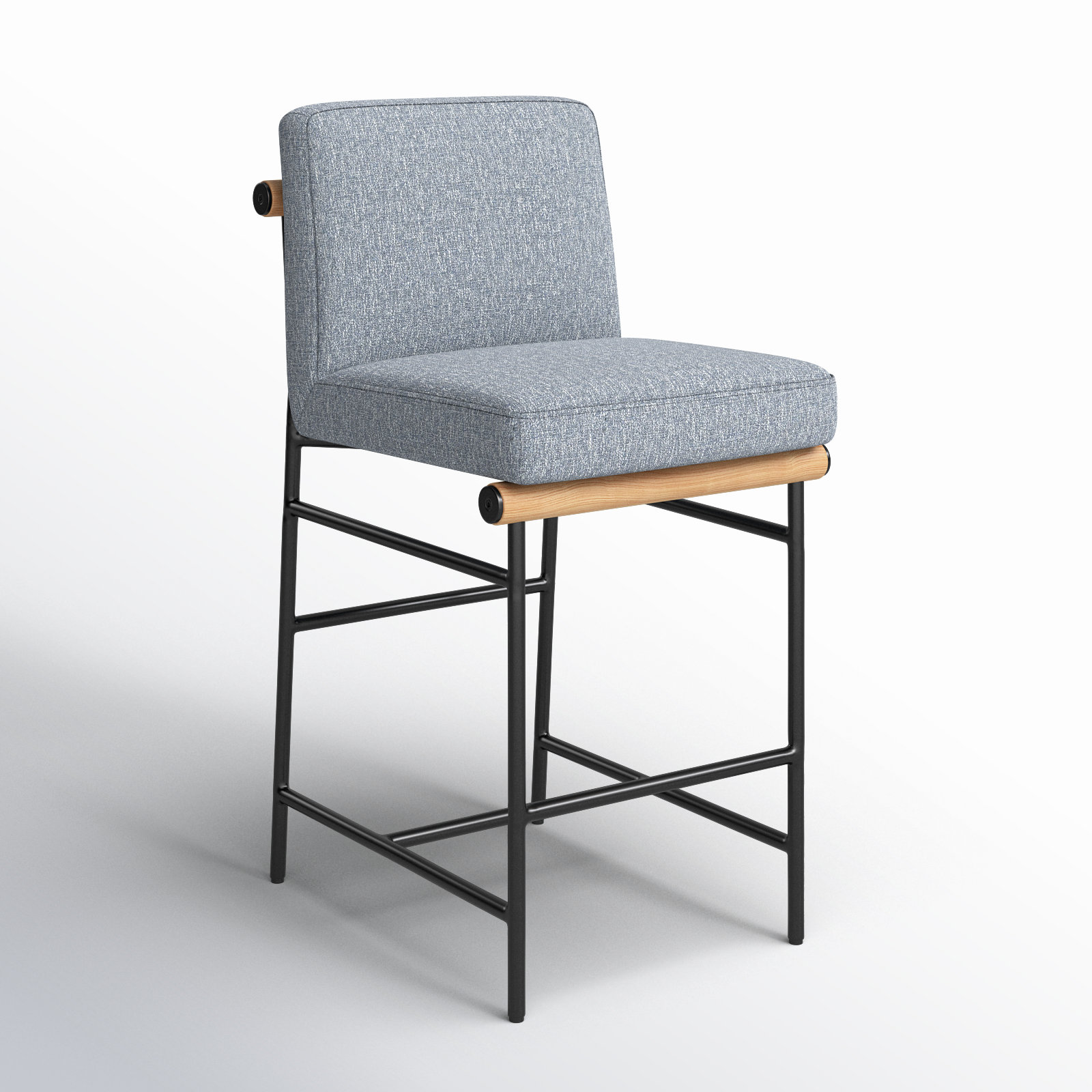 Baltz 26" Counter Stool, Nathan Sky Tweed