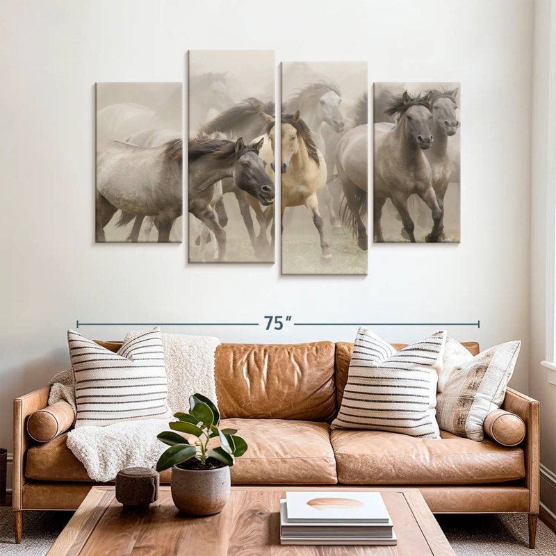 Brampt Wild Horse Stampede, 42'' H x 68'' W