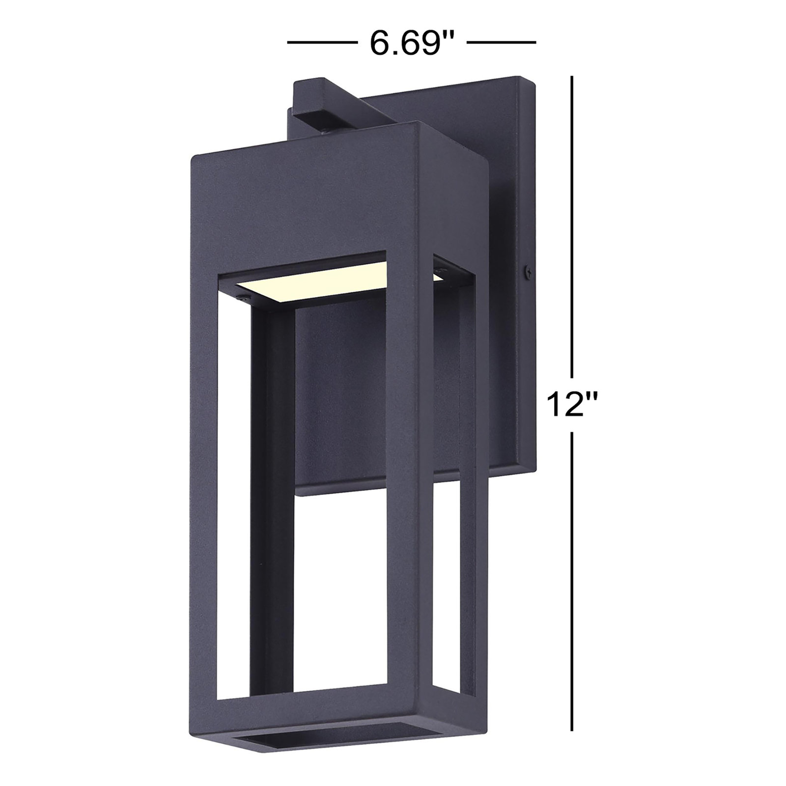Bova Integrated LED Outdoor Wall Lantern