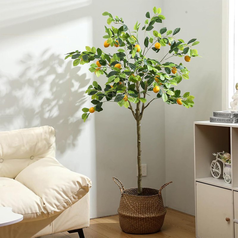 4FT Artificial Lemon Tree for Home Decor