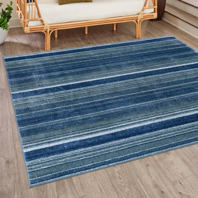 Tapis d'intérieur rayé Hulsey
