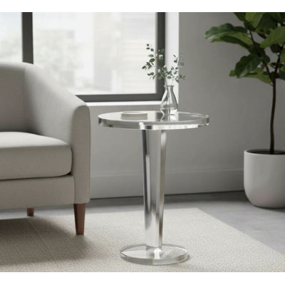 Kamala Acrylic Round Side Table