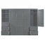 Grand lit escamotable, lit escamotable avec placard, tiroirs et tablettes, cadre de lit-812651421