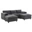 Canapé modulaire 86,5 po Chenille-695984531