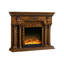 Foyer autoportant en bois massif Nut-Brown