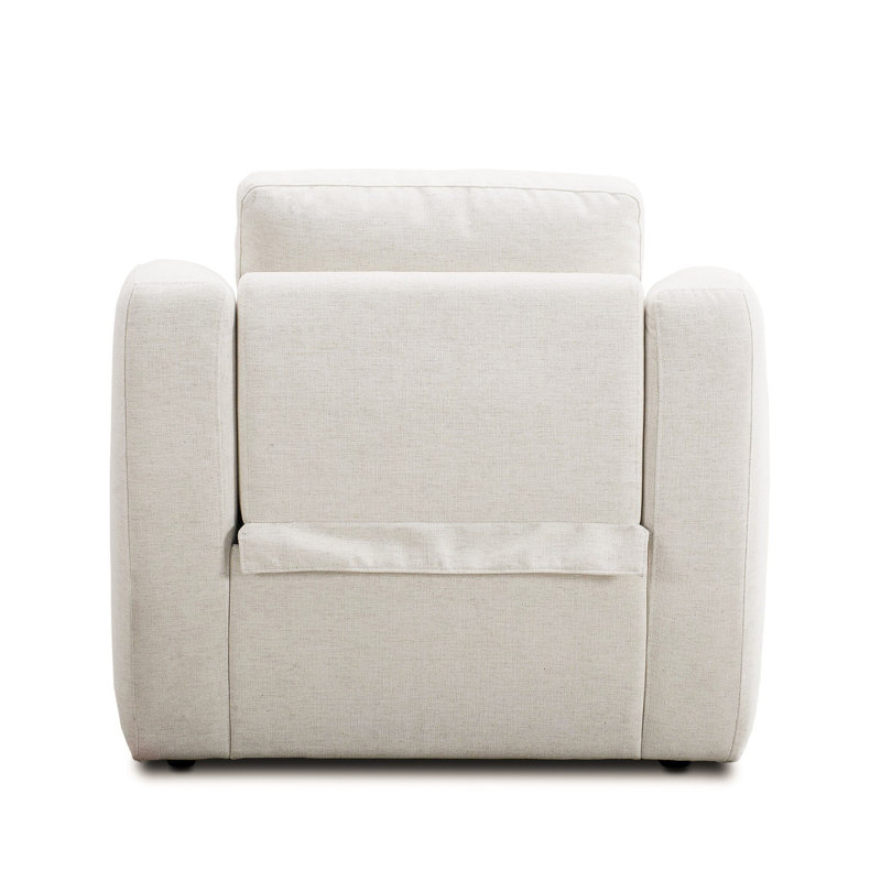 Crawford Recliner, Crypton Nomad Snow Polyester Blend