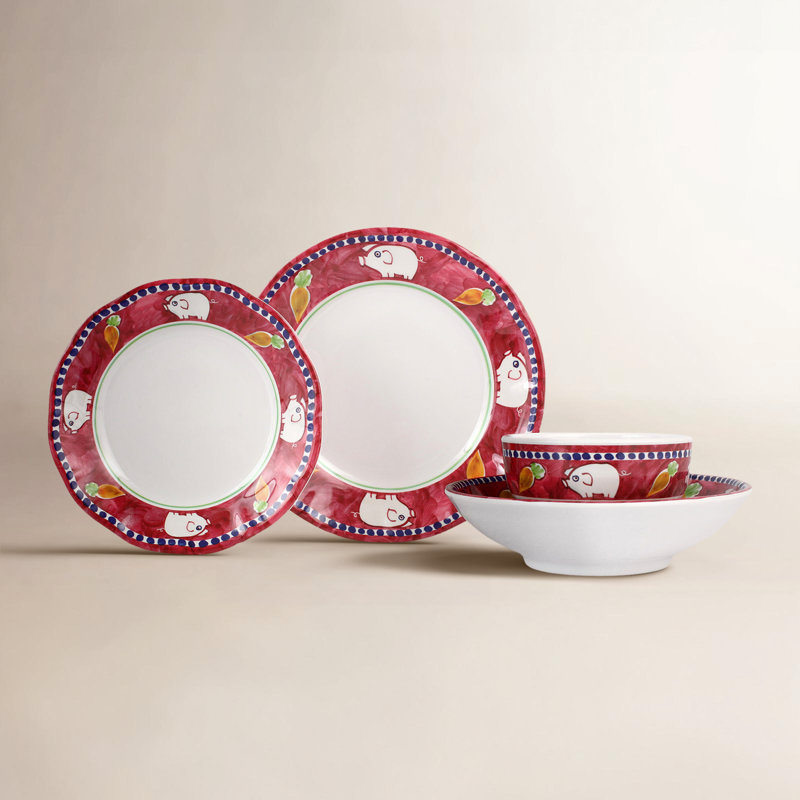 Melamine Campagna Handmade Melamine Dinnerware Set