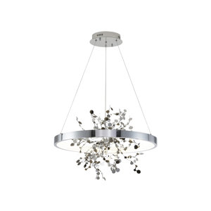 LED Chandelier With Confetti Interior