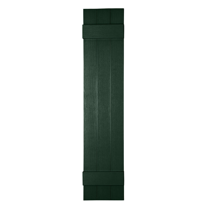 Persiennes personnalisées fermées à 3 planches, Vert héritage, 31"