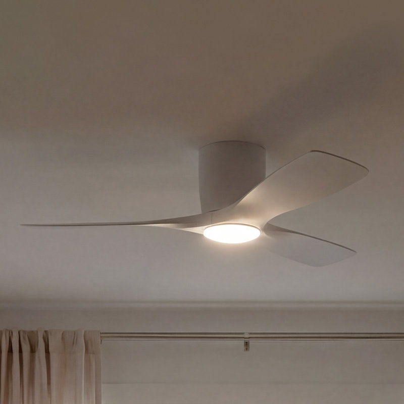 Volos 48'' Ceiling Fan with LED Lights, Matte White