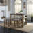 Grey And Oak Counter Height Stools (Set Of 2)