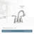 MOEN Essie Centerset 2-Handle Bathroom Faucet in Chrome