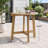 Half-Round Folding Acacia Wood Bistro Table