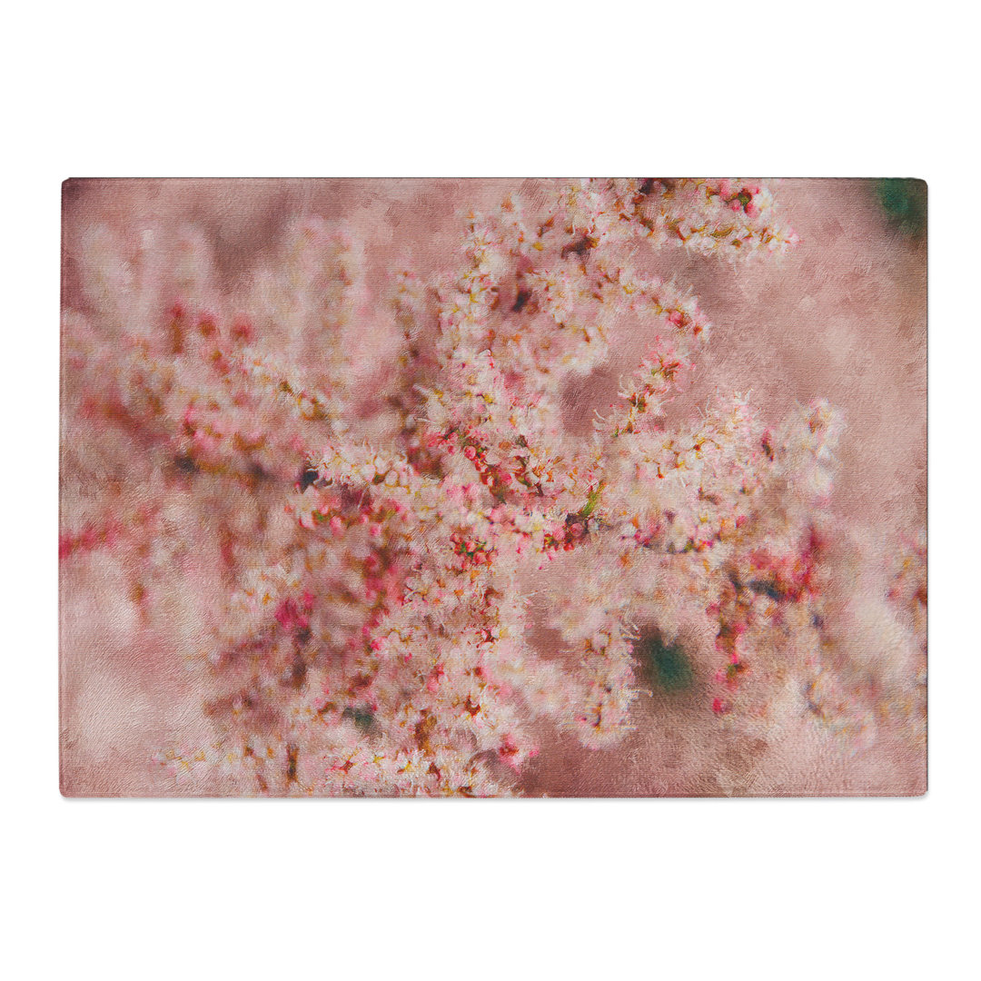 Tempered Glass Cherry Blossom Chopping Board