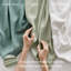 Ensembles de literie en coton égyptien de qualité supérieure, très grande couverture, vert sauge pour des nuits confortables
