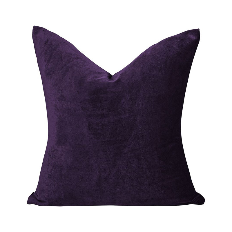 Matte Velvet Cushion Cover - 1 Pc, 41cm x 41cm, Violet