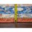 Tapis orange en laine New Age de conception unique 9 pi 10 po x 14 pi Yaiza