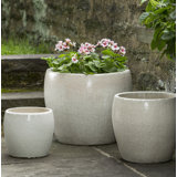 Ensemble de pots à fleurs en terre cuite 3 pièces Sara