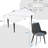 6 Seat Modern Stone Dining Table Set With Faux Leather Side Chairs, 7-piece Dining Set-111464706-111464707