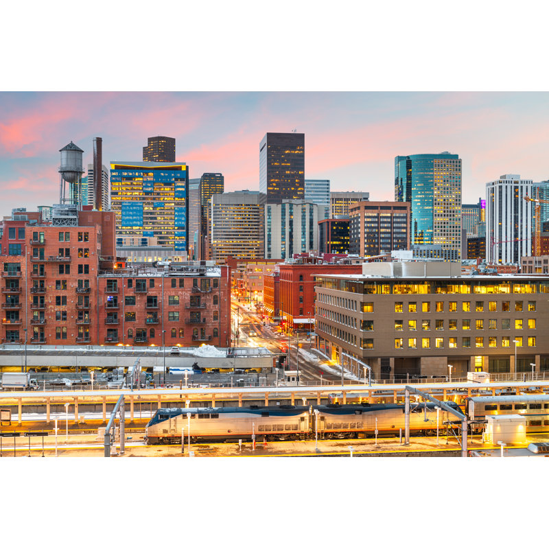 USA Downtown Cityscape by Sean Pavone - Wrapped Canvas Print, 30cm H x 46cm W