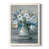 Toile avec cadre blanc