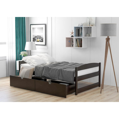 Platform Bed, With Two Drawers