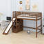 Lit mezzanine avec rangement pour escalier intégré, glissade et lumières DEL-162027862